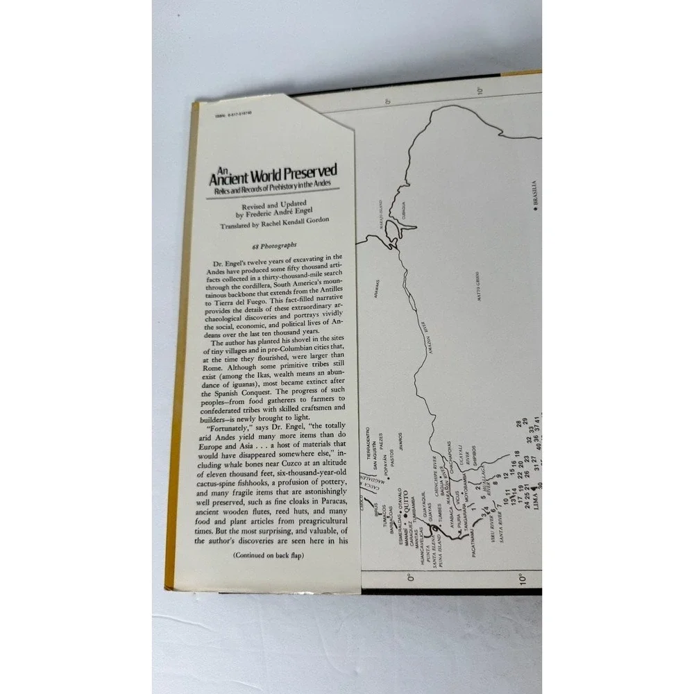 An Ancient World Preserved Engel 1972 Illustrated Prehistory Andes Archaeology